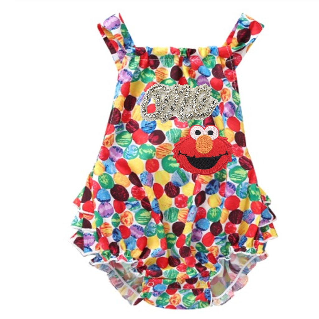 Elmo Dress Sesame Street Birthday Elmo Romper Elmo Clothes Dress Elmo Outfit